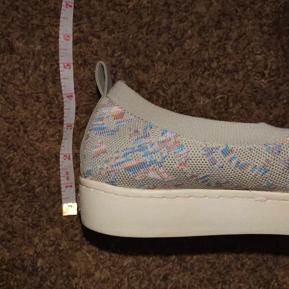 Arch Fit QVC Sketchers Women 9.5 Light Grey Stretchy Slip-on Athleisure Shoes - Picture 9 of 11